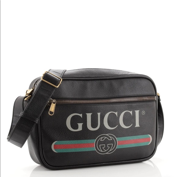 Gucci Logo Shoulder Bag Printed Leather - Picture 3 of 7